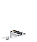 Two Handle Widespread Bathroom Sink Faucet in Chrome 