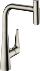 Single Handle Kitchen Faucet in Steel Optic 