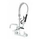Equip Mini-PRU: 8" Wall Mount Faucet, 5SV, 6" Swing Nozzle, Lever Handles, Wall Bracket 