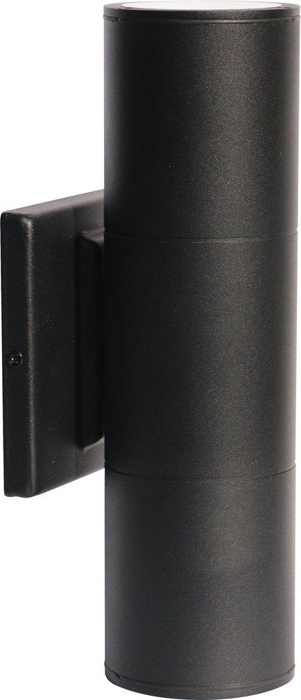 NUVO Black 20W 2-Light LED Outdoor Wall Sconce 