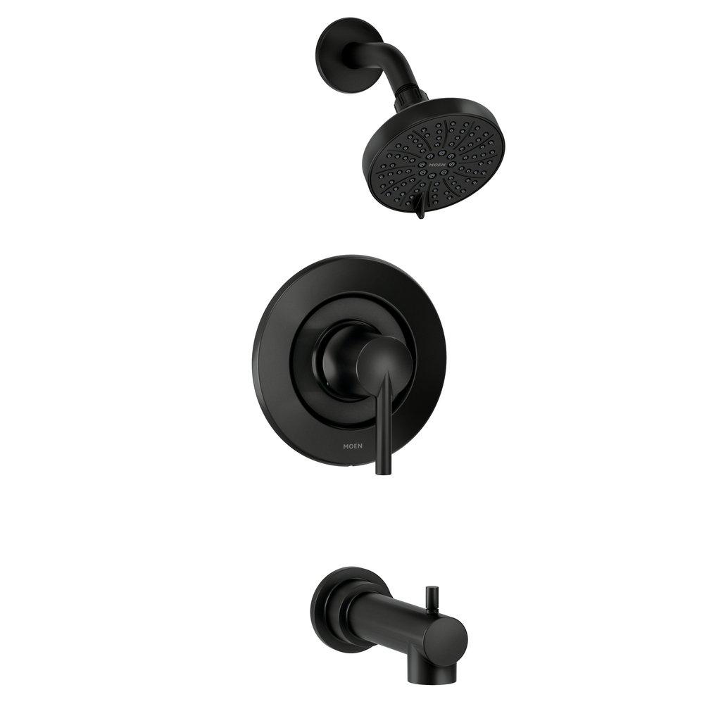 Moen Matte Black Single Handle Multi Bathtub & Shower Faucet 