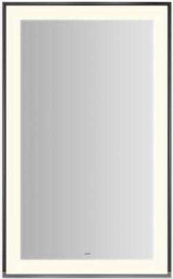 Sculpt™ 25 x 41 in. Lighted Vanity Mirror in Matte Black