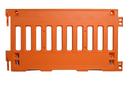 TrafFix Devices Orange 3 x 38 in. 23 lb. HDPE Wall Barrier with Leg 