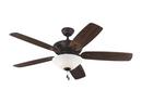 Visual Comfort & Co. Fan Roman Bronze 58W 1-Light Medium E-26 LED 5-Blade Ceiling Fan 