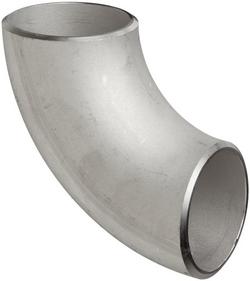 3 in. Butt Weld Schedule 10 Long Radius Global 316L Stainless Steel 90 Degree Elbow