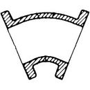 Flanged 125# Ductile Iron C110 Full Body 45 Degree Bend 