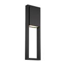 16W 1-Light 24 in. Outdoor Wall Sconce in Black