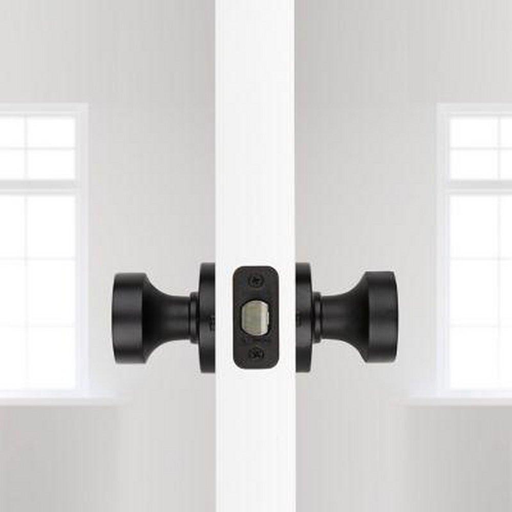 Kwikset Matte Black Passage Knob 