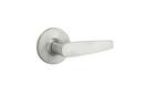 Metal Round Door Lever in Satin Chrome