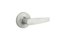 Metal Round Door Lever in Satin Chrome