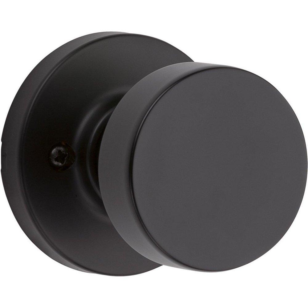 Kwikset Matte Black PISMO RND HALF-DUMMY KNOB 