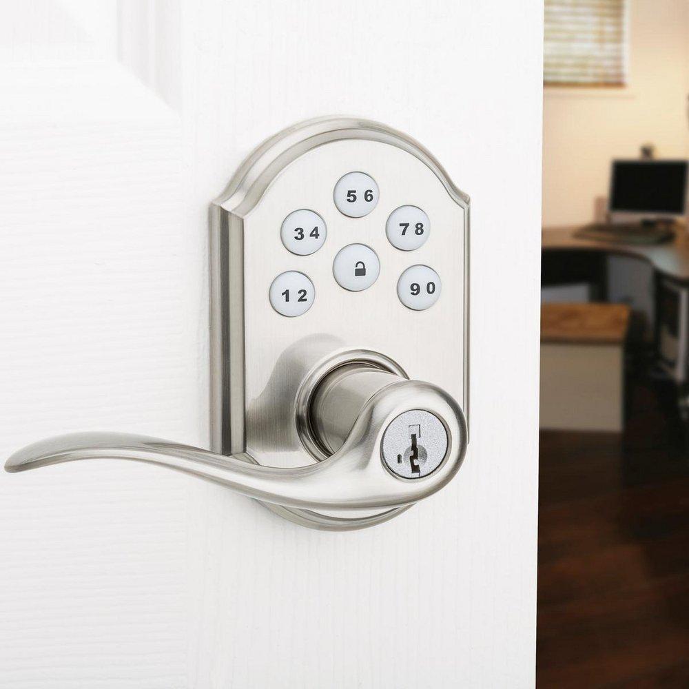 Kwikset Satin Nickel Lever Deadbolt Lock 