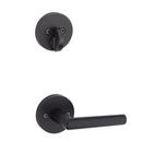Zinc Door Lever in Iron Black