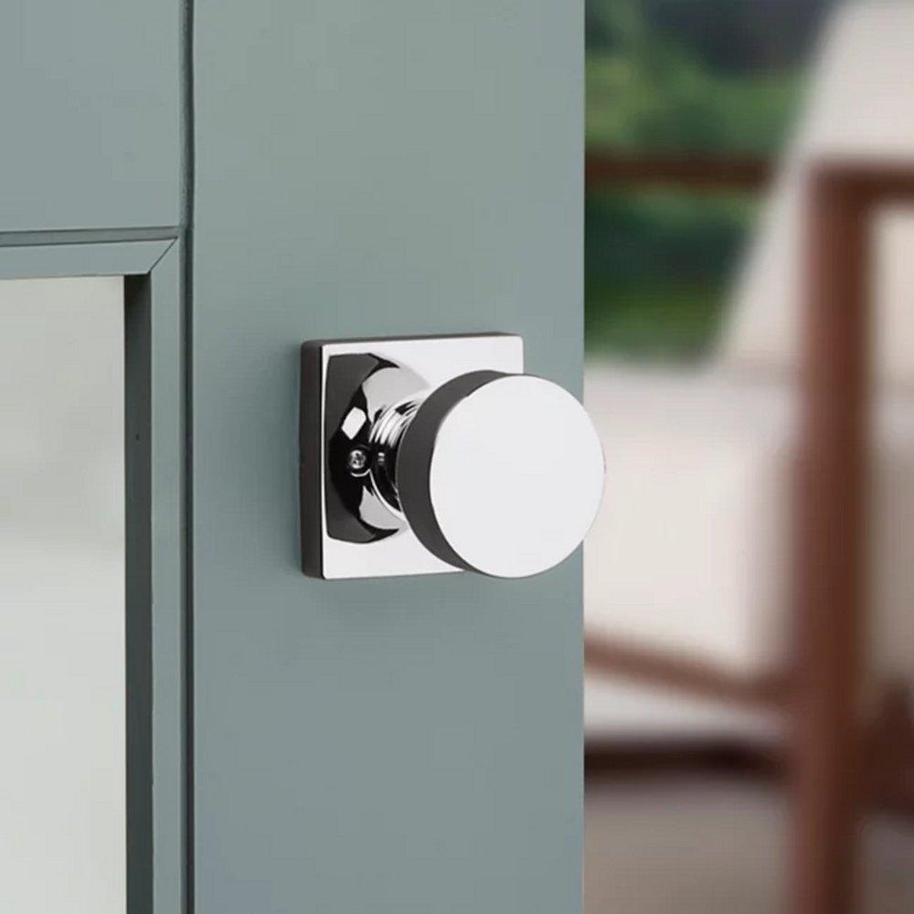 Kwikset Polished Chrome PISMO SQ PASS KNOB 