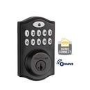 914 SMARTCODE ELECTROCNIC TOUCHPAD DB Z-WAVE KEYED ONE SIDE W/ SMARTKEY SECURITY VENETIAN BRONZE