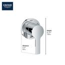 GROHE StarLight&reg; Chrome Diverter Valve 