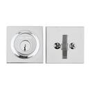 Baldwin Hardware Polished Chrome Brass Deadbolt Lock 