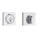 Baldwin Hardware Polished Chrome Brass Deadbolt Lock 