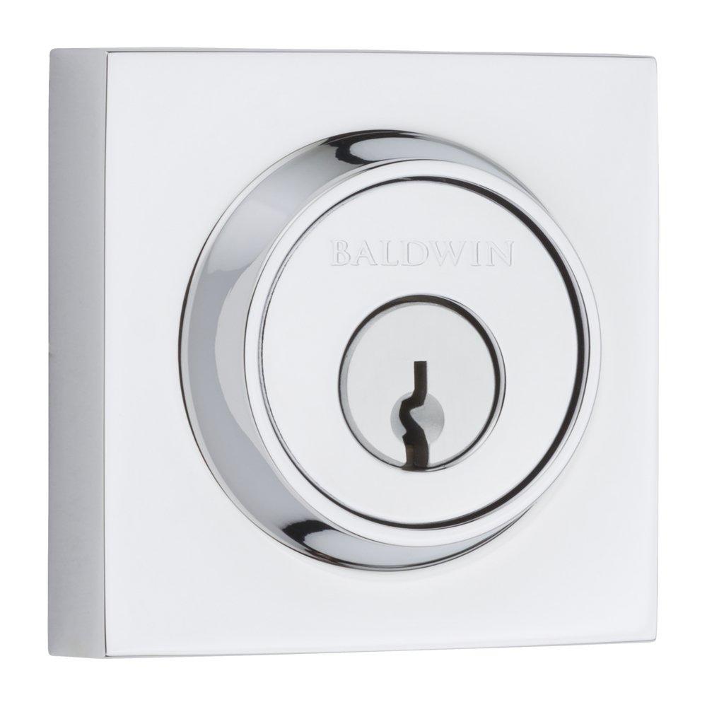 Baldwin Hardware Polished Chrome Brass Deadbolt Lock 