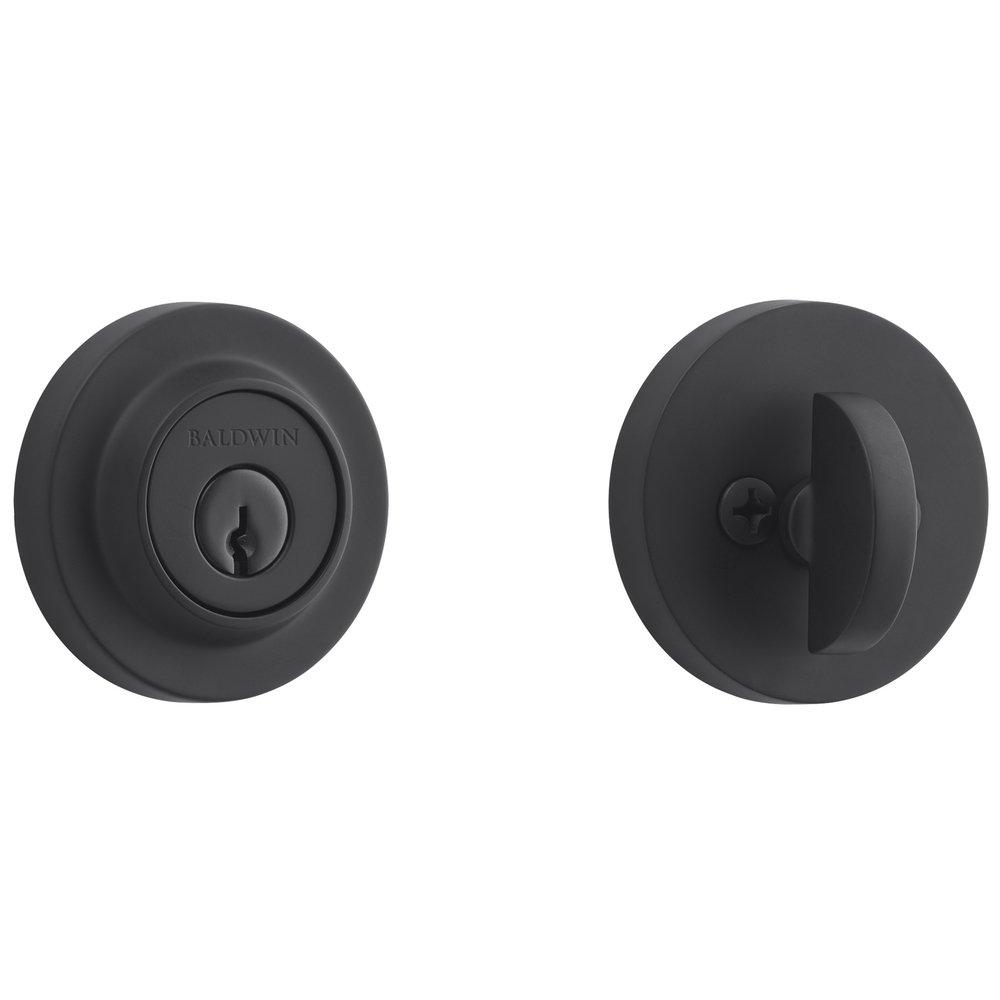 Baldwin Hardware Satin Black Brass Keyed Entry Deadbolt Lock 