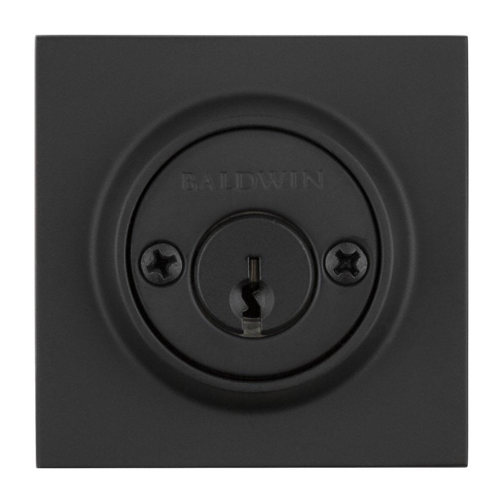 Baldwin Hardware Satin Black Brass Deadbolt Lock 