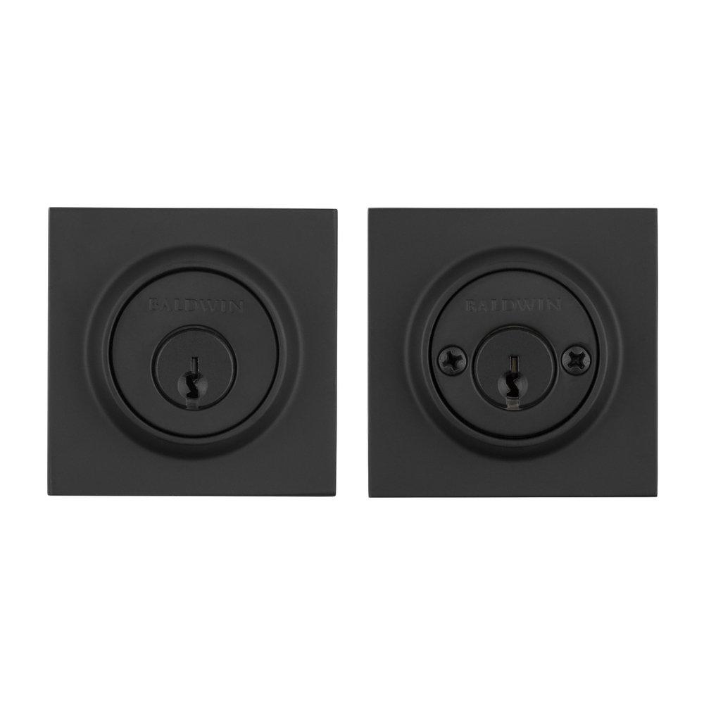 Baldwin Hardware Satin Black Brass Deadbolt Lock 