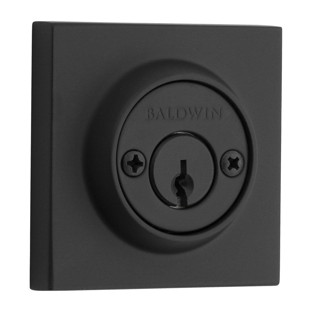 Baldwin Hardware Satin Black Brass Deadbolt Lock 