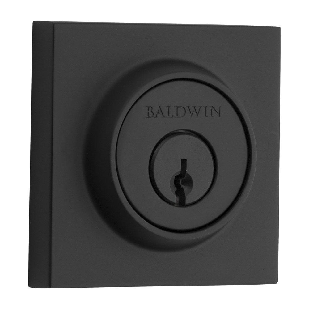 Baldwin Hardware Satin Black Brass Deadbolt Lock 