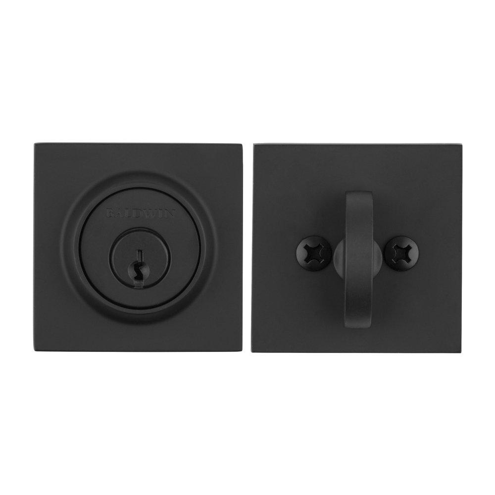 Baldwin Hardware Satin Black Brass Keyed Entry Deadbolt Lock 
