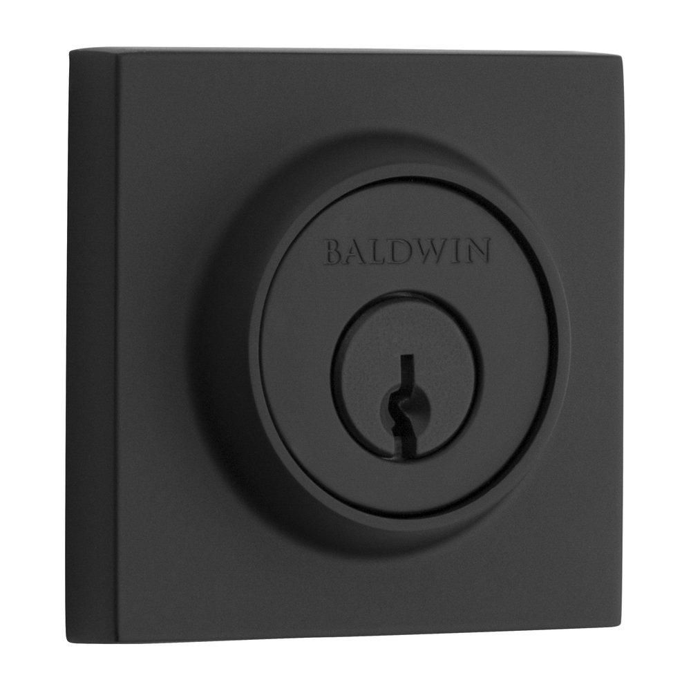 Baldwin Hardware Satin Black Brass Keyed Entry Deadbolt Lock 