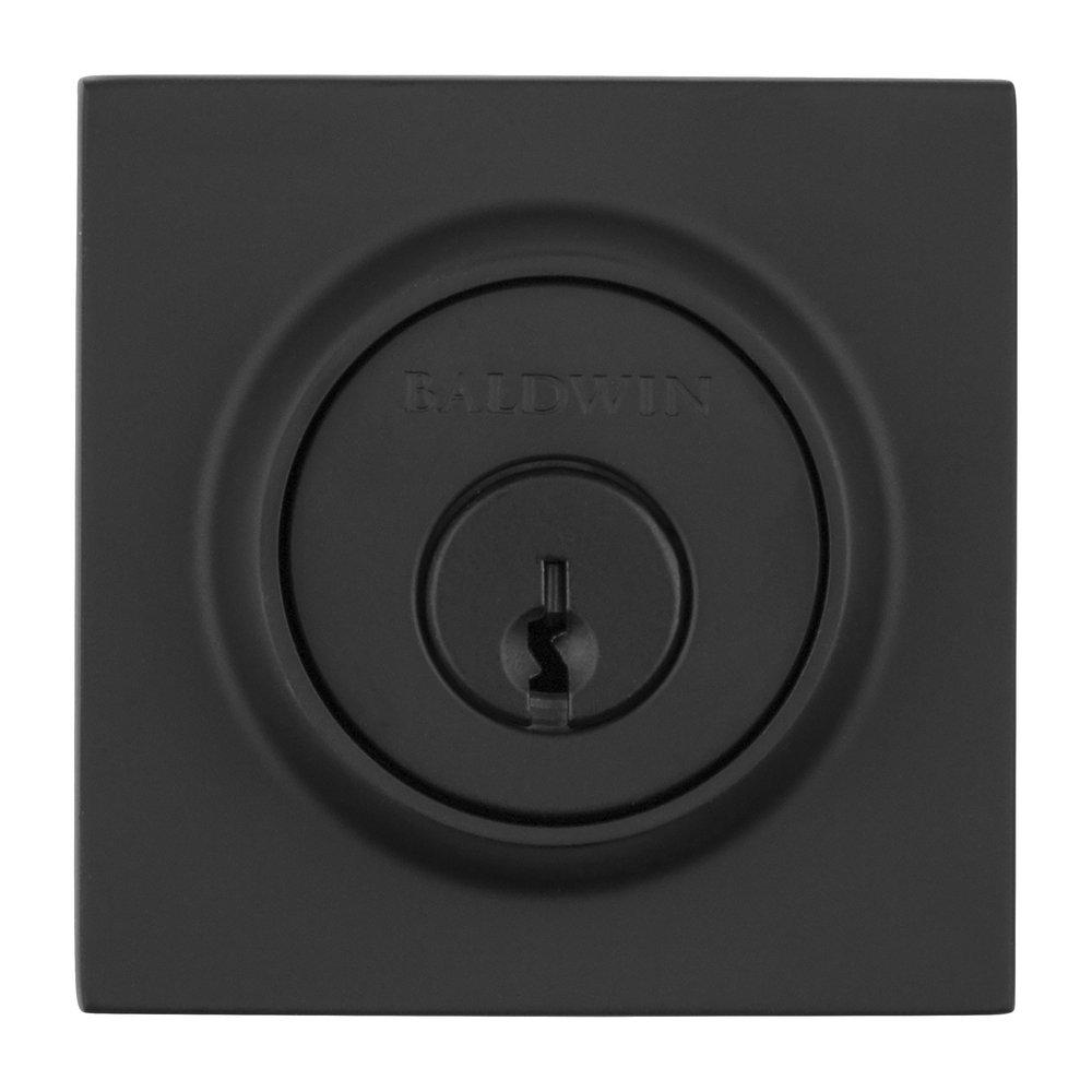 Baldwin Hardware Satin Black Brass Keyed Entry Deadbolt Lock 