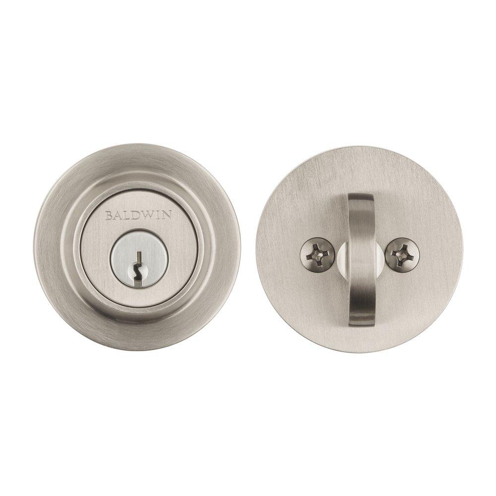 Baldwin Hardware Satin Nickel Brass Deadbolt Lock 
