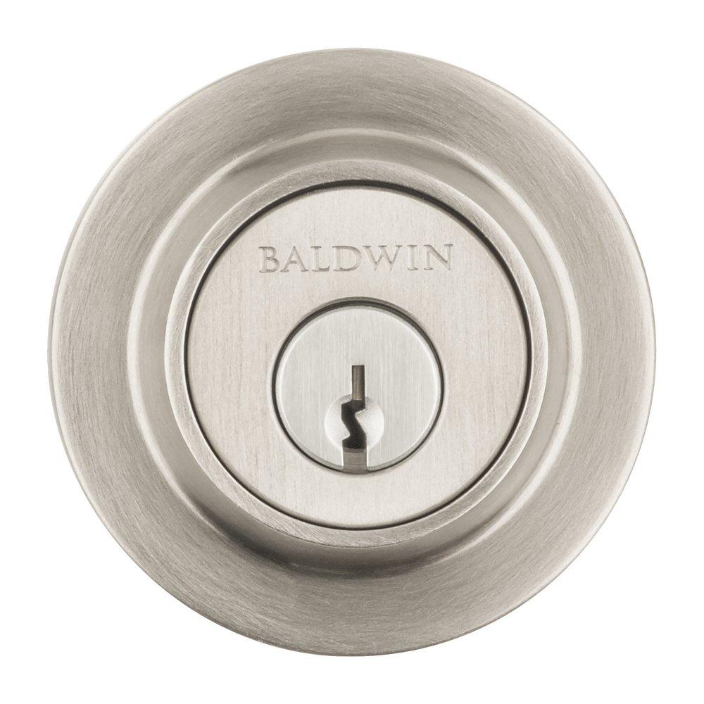 Baldwin Hardware Satin Nickel Brass Deadbolt Lock 