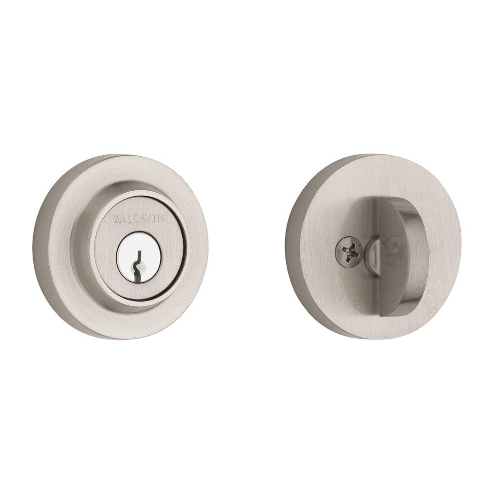 Baldwin Hardware Satin Nickel Brass Deadbolt Lock 
