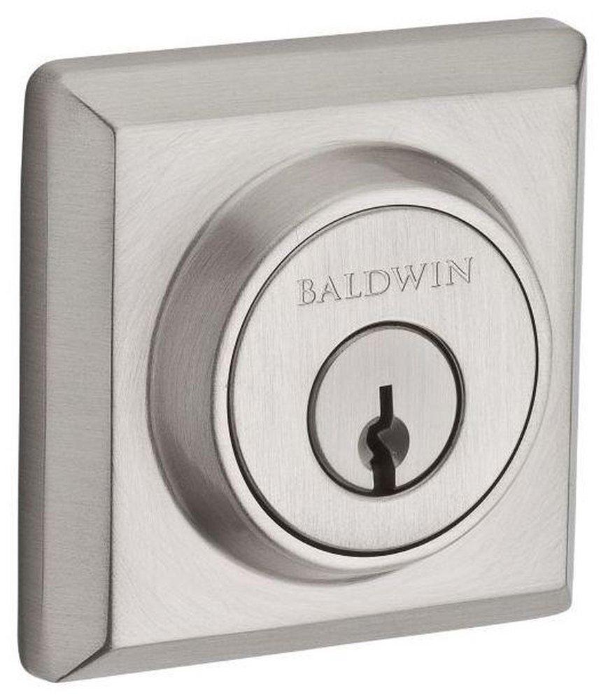 Baldwin Hardware Satin Nickel Brass Deadbolt Lock 