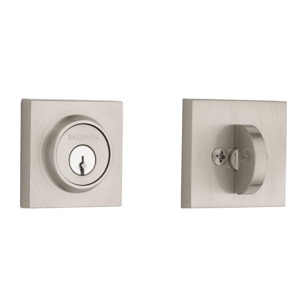 Baldwin Satin Nickel Brass Deadbolt Lock 