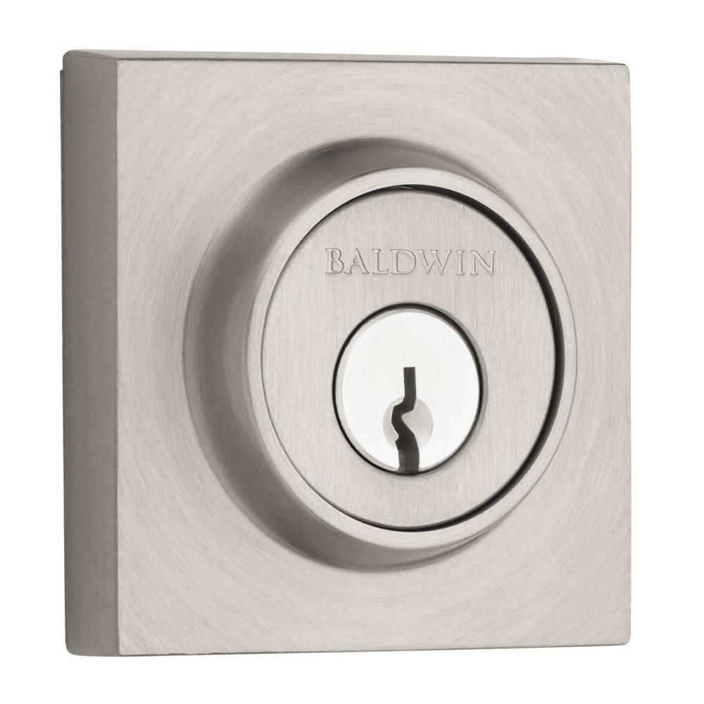 Baldwin Hardware Satin Nickel Brass Deadbolt Lock 