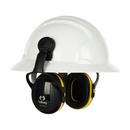 NRR 24 Full Brim Mounted Passive Ear Muff in Yellow and Black
