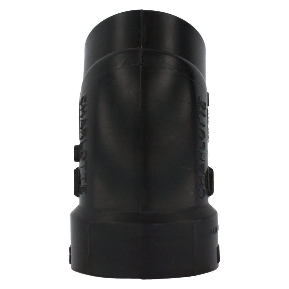 Black ABS DWV 45&deg; Street Elbow 