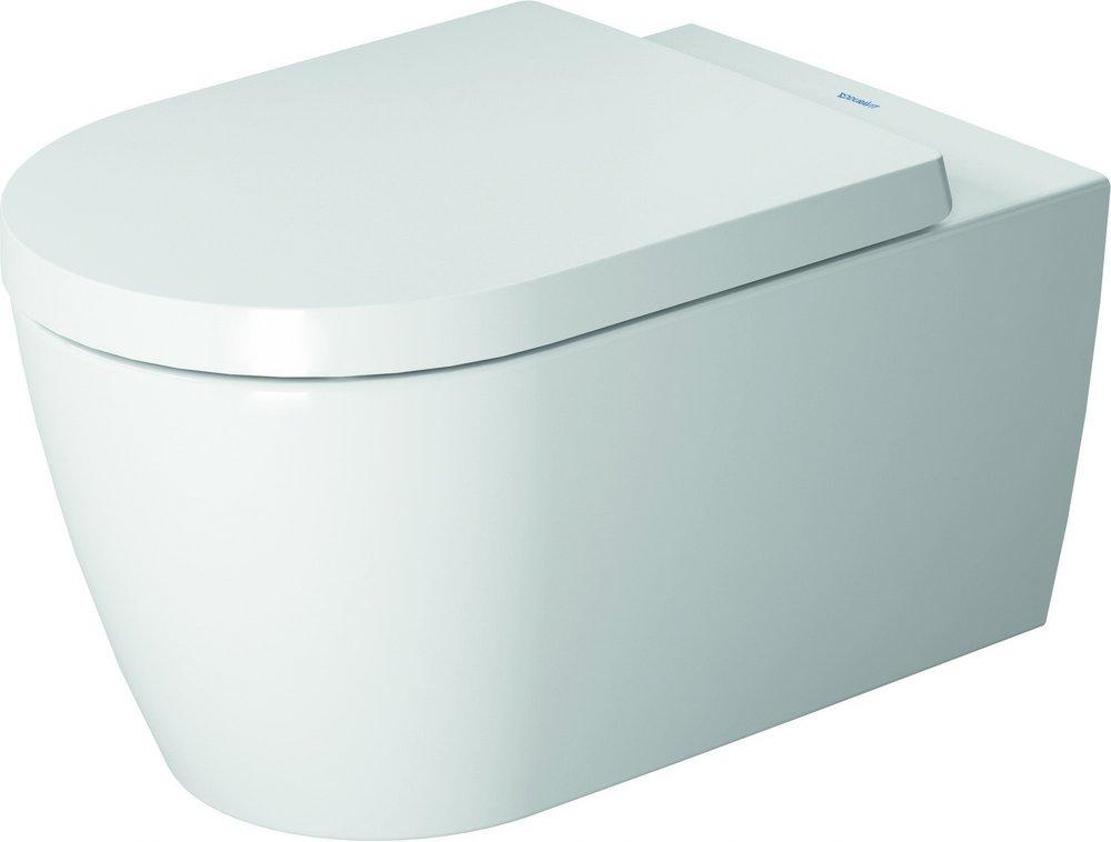 Elongated Toilet Bowl in White with White Satin Matte 