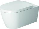Elongated Toilet Bowl in White with White Satin Matte