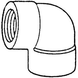 1-1/2 in. Threaded 316 Stainless Steel 90 Degree Elbow