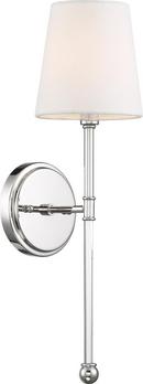 NUVO Polished Nickel 60W 1-Light 19 in. Wall Sconce 