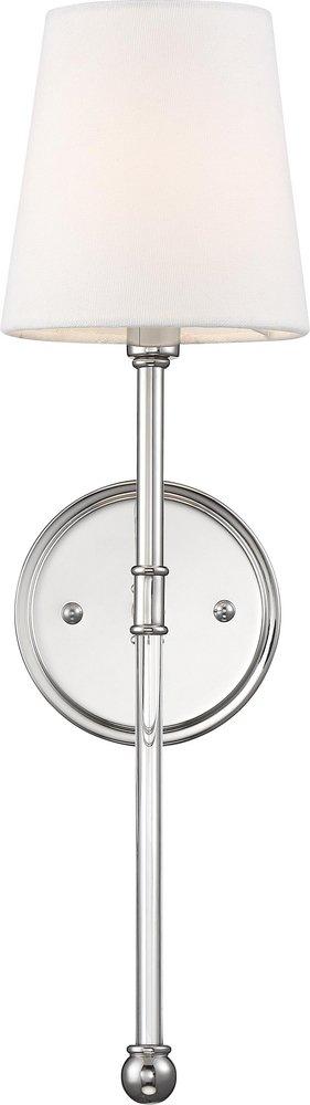NUVO Polished Nickel 60W 1-Light 19 in. Wall Sconce 