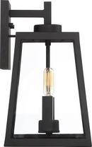NUVO Matte Black 60W 2-Light 13-1/2 in. Outdoor Wall Sconce 