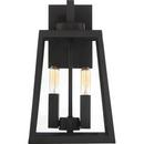 NUVO Matte Black 60W 2-Light 13-1/2 in. Outdoor Wall Sconce 