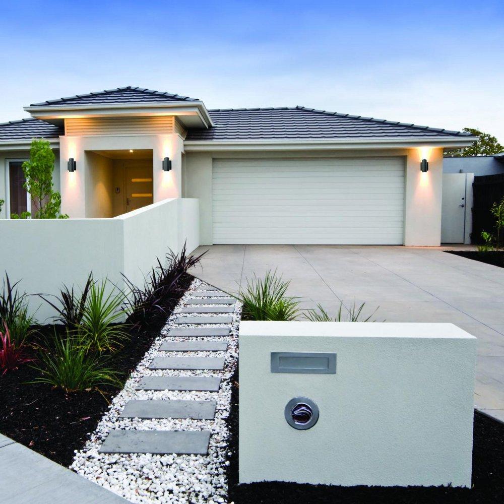 NUVO Black 10W 2-Light 6-77/100 in. Outdoor Wall Sconce 