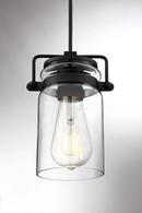 NUVO Matte Black 60W 1-Light Medium E-26 Incandescent Pendant Light 