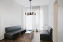 INTENTION; 6 LIGHT; CHANDELIER; WARM BRASS AND BLACK FINISH 