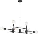 NUVO Black 60W 8-Light Medium E-26 Incandescent Pendant Light 